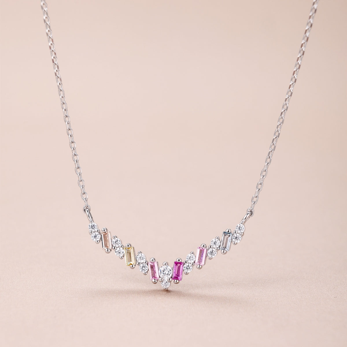 [XXX]Dazzling Rainbow Necklace