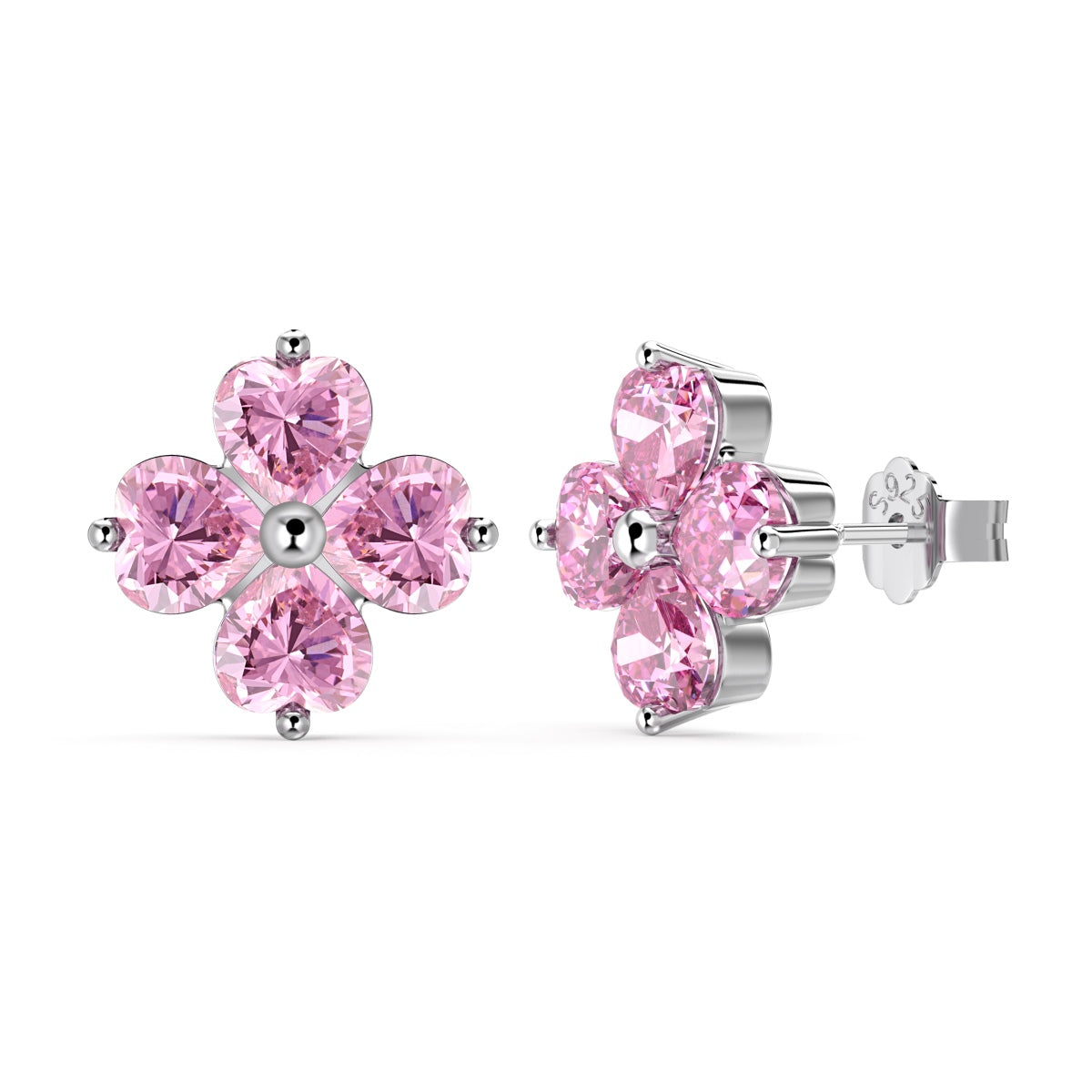 [XXX]Four-Leaf Clover Ball Earrings