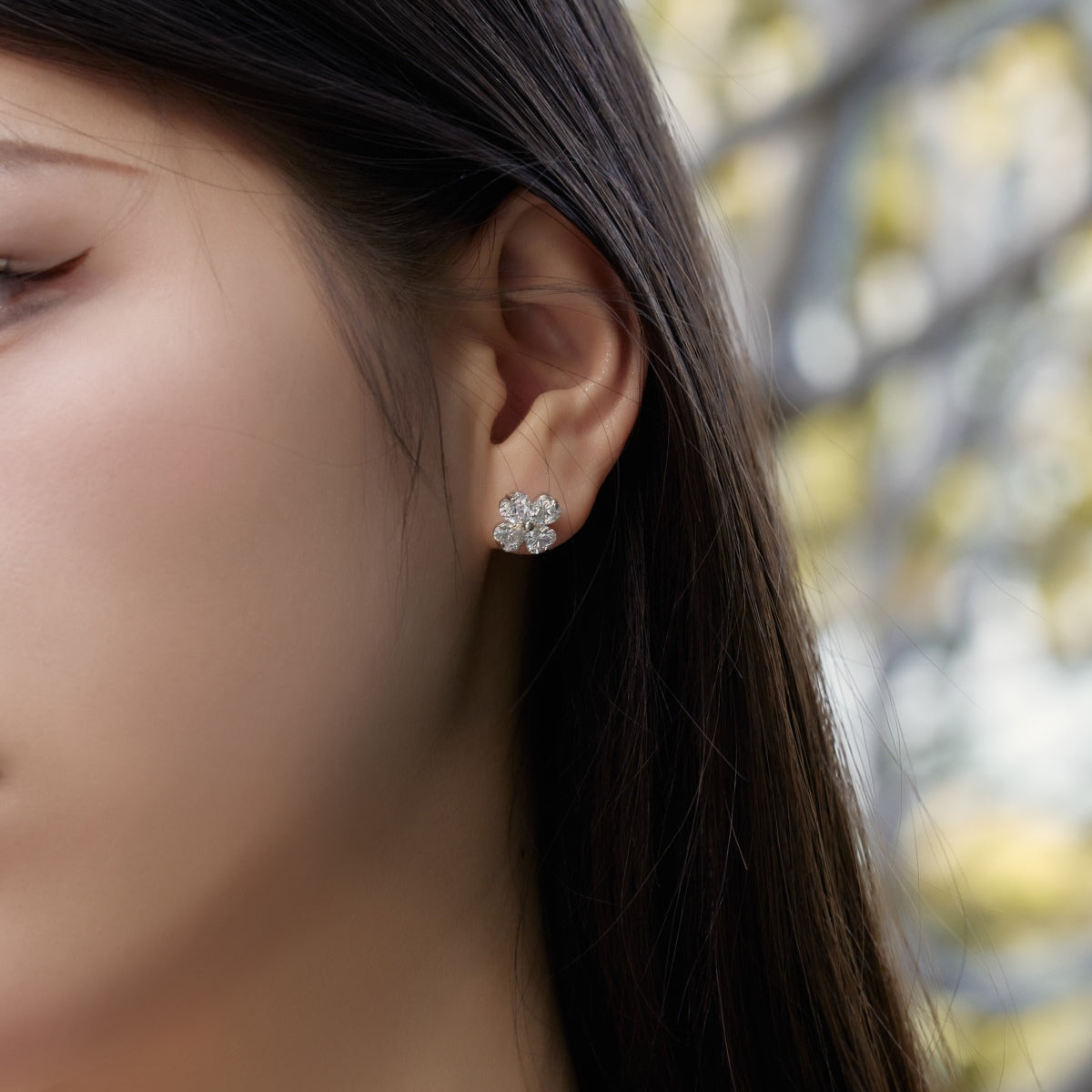 [XXX]Four-Leaf Clover Ball Earrings