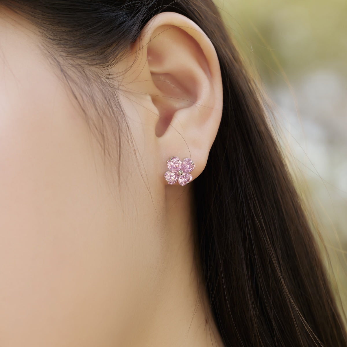 [XXX]Four-Leaf Clover Ball Earrings