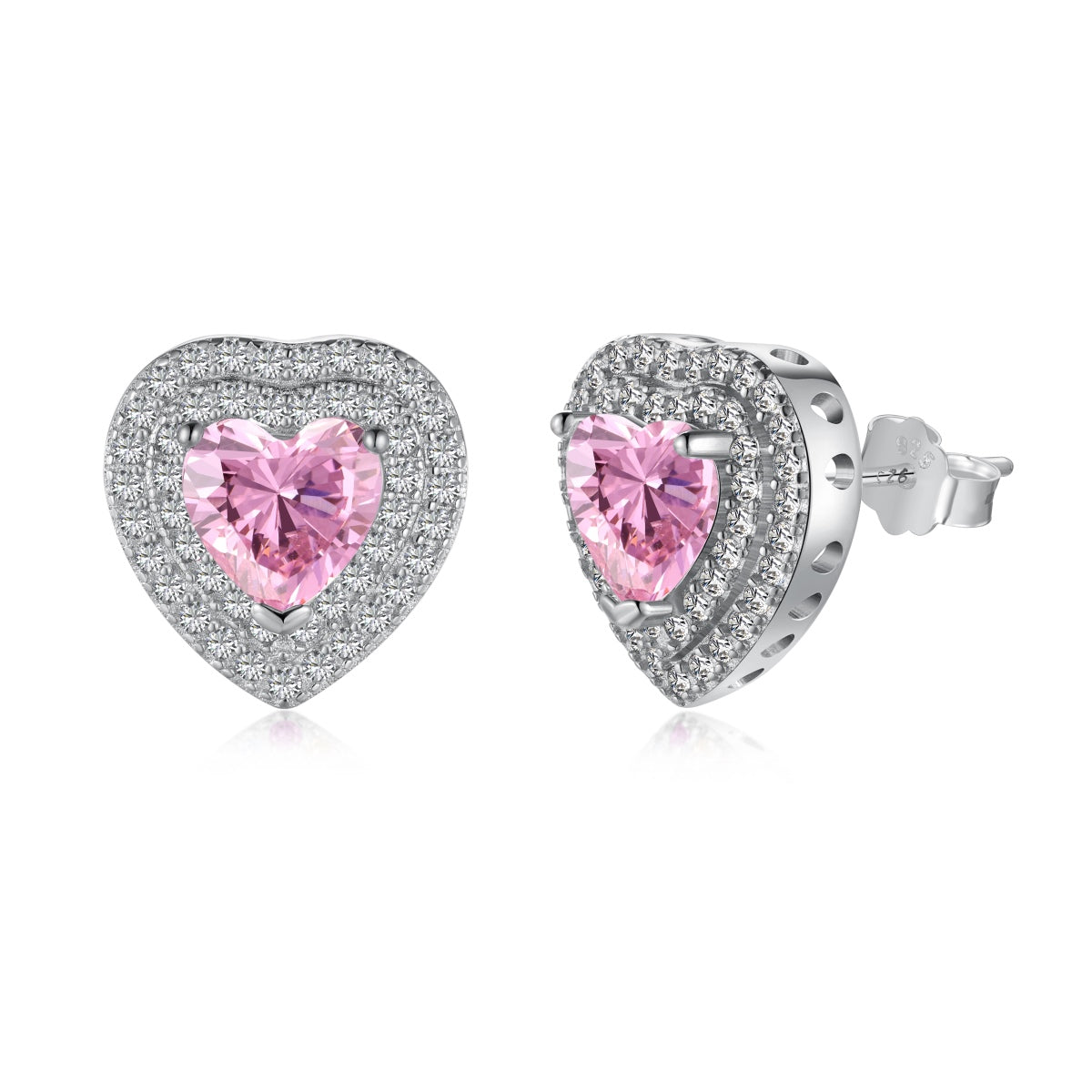 [XXX]Dazzling Heart Shape Lover Earrings