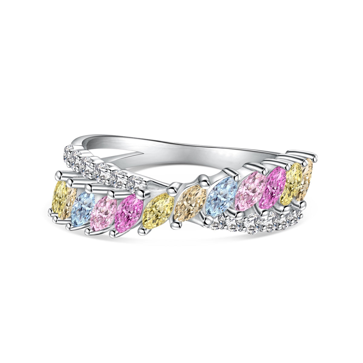 [XXX]Unique Colorful Marquise Cut Daily Ring