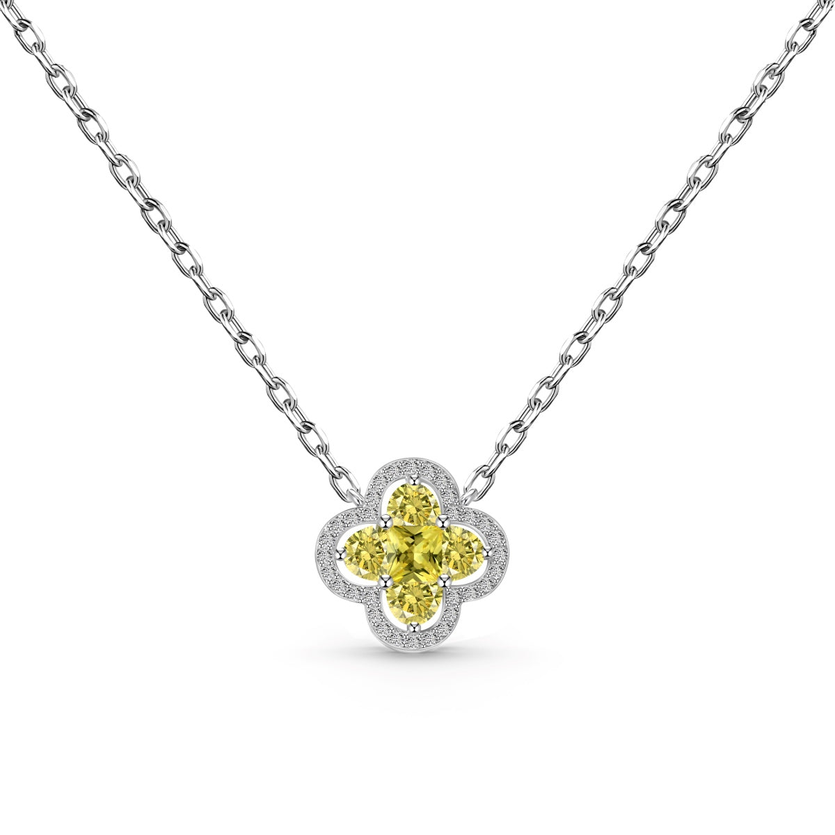 [XXX]Spliced Lucky Four-Leaf Clover Versatile Necklace