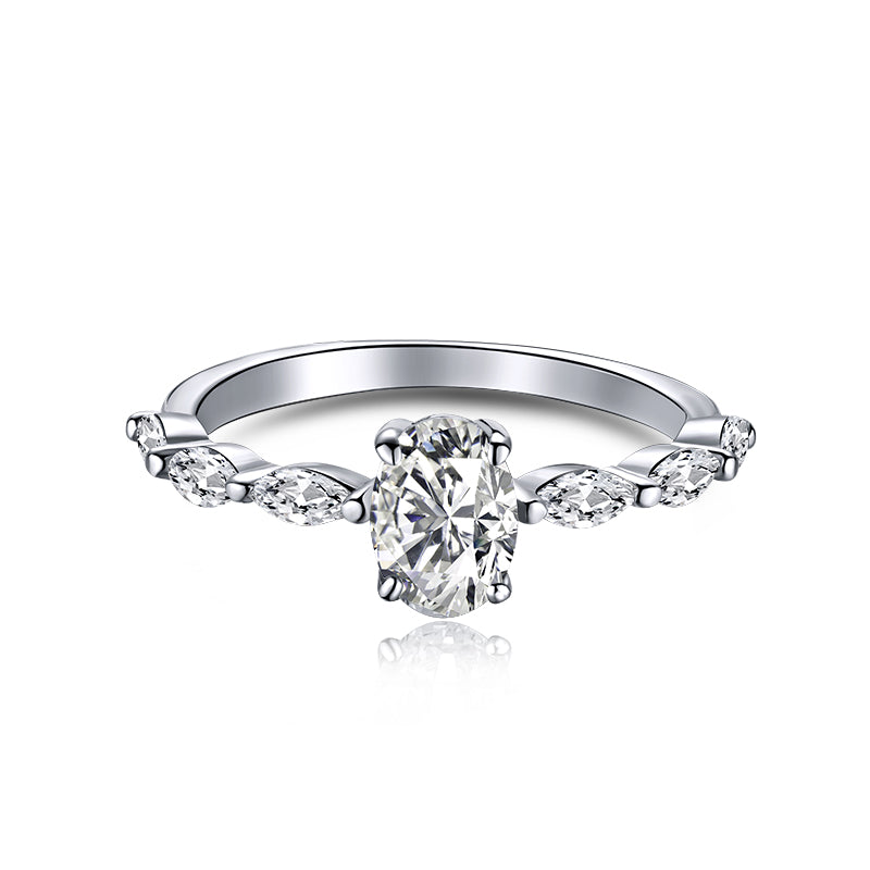 [XXX]0.75 Carat Luxurious Vibrant Elongated Cushion Cut Daily Ring